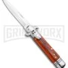 Milano 7.5" Lever Lock Automatic Knife Rosewood - Bayonet Satin 5 Milano 7.5" Lever Lock Automatic Knife Rosewood - Bayonet Satin -Kershaw Sale Store Milano 7.5 Lever Lock Automatic Knife Rosewood Bayonet Satin GX 33519 ns large