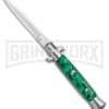 Milano 9" Green Acrylic Bayonet (4" Satin) -Kershaw Sale Store Milano 9in Green Acrylic Bayonet Satin GX 37523 jr large