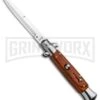 Milano 9" Rosewood Italian Style Automatic Knife - Bayonet Satin 3 Milano 9" Rosewood Italian Style Automatic Knife - Bayonet Satin -Kershaw Sale Store Milano 9in Italian Stiletto Rosewood Auto Bayo GSE019WRD GX 33407 jr large