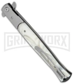 Milano Big Boy Stiletto White Pearlex Spring Assisted Knife - Bead Blast 6 Milano Big Boy Stiletto White Pearlex Spring Assisted Knife - Bead Blast -Kershaw Sale Store Milano Big Boy Stiletto White Pearlex SA BB GX 35305 jr side large