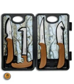 Schrade Old Timer 4-Piece Brown ABS Hunting Kit With Storage Case -Kershaw Sale Store Old Timer 4 Piece Hunting Kit 1085934 BHQ 87003 jr bottlecap large