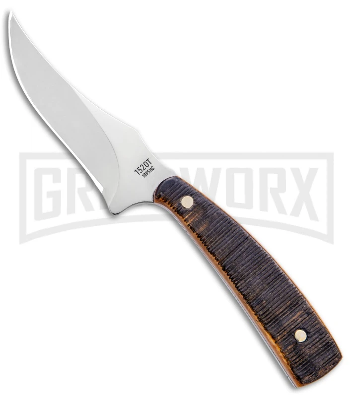 Old Timer Bone Generational USA Sharpfinger Fixed Blade - Satin Plain 1 Old Timer Bone Generational USA Sharpfinger Fixed Blade - Satin Plain