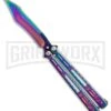 Chalkhill Balisong Spectrum Butterfly Knife - Skeletonized Handles -Kershaw Sale Store Rainbow Balisong Butterfly Knife GX 37605 td large