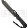 Renegade Tactical Steel G4 Panther Black G-10 Fixed Blade Knife - Black Plain -Kershaw Sale Store Renegade Tactical Steel G4 Panther Black G10 black plain BHQ 61544 er large