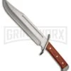 Rite Edge Bowie Pakkawood Fixed Blade Knife W/ Sheath - Satin Plain -Kershaw Sale Store Rite Edge Bowie Pakkawood sheath satin plain BHQ 72759 er large