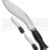 Rite Edge Gurkha Service Kukri Black/Composite Knife Satin -Kershaw Sale Store Rite Edge Gurkha Service Kukri satin BHQ 43222 er large