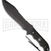 Rite Edge Militant Defender Black Fixed Blade Knife - Black Plain -Kershaw Sale Store Rite Edge Militant Defender black black BHQ 43225 er large
