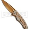 Rite Edge Night Howler Gold Spring Assisted Knife - Gold Plain -Kershaw Sale Store Rite Edge Night Howler Gold Gold BHQ 43547 er large