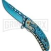 Rite Edge Searing Brute Blue Spring Assisted Knife - Blue Plain -Kershaw Sale Store Rite Edge Searing Brute blue BHQ 53245 er large