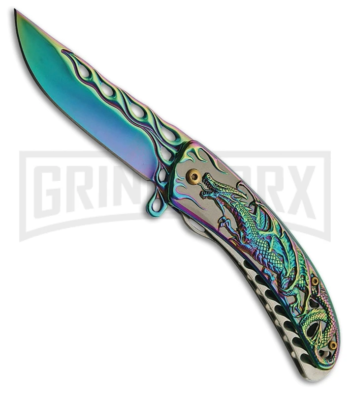 Rite Edge Searing Brute Spectrum Spring Assisted Knife - Spectrum Plain 1 Rite Edge Searing Brute Spectrum Spring Assisted Knife - Spectrum Plain