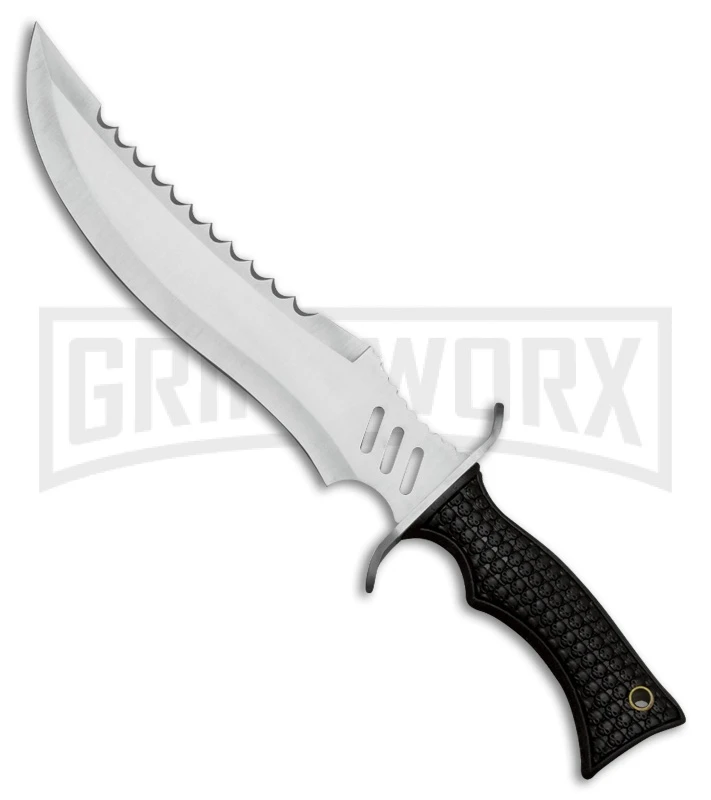 Rite-Edge Skull Guard Black Fixed Blade - Satin Plain 1 Rite-Edge Skull Guard Black Fixed Blade - Satin Plain