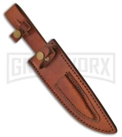 Rite-Edge Twin Bowie Set White Bone Fixed Blade Knife - Satin Plain -Kershaw Sale Store Rite Edge Twin Bowie Set Clip White Bone Satin BHQ 43080 jr large