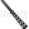 Ronin Gear Black Balisong Trainer Butterfly Knife - Black Plain 9 Ronin Gear Black Balisong Trainer Butterfly Knife - Black Plain -Kershaw Sale Store Ronin Gear Black Balisong Butterfly Trainer Black BHQ 177223 jr large