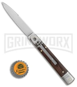 SKM 7.75" Slimline Cocobolo Leverlock Automatic Knife- Satin Swedge 7 SKM 7.75" Slimline Cocobolo Leverlock Automatic Knife- Satin Swedge -Kershaw Sale Store SKM Slimline Leverlock cocobolo satin BHQ 81879 jr bottlecap large