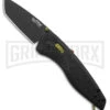 SOG Aegis AT Rescue Black Tanto Spring Assisted Knife - Black Plain
