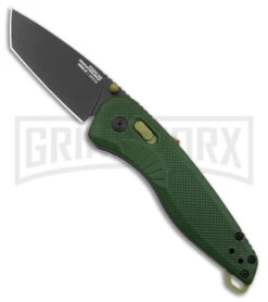 SOG Aegis AT Black Tanto AT-XR Lock Knife Forest/Moss GRN W/Safety