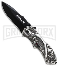 Schrade Reaper Boneyard Series MAGIC Spring Assisted Knife - Black Plain