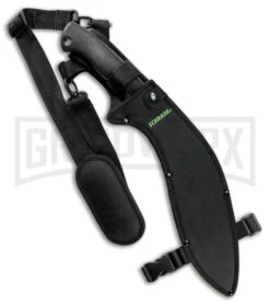 Schrade SCHGK1 Gurkha Kukri Machete Fixed Blade - Black Plain -Kershaw Sale Store Schrade Gurkha kukri machete black SCHGK1 BHQ 62050 er side large