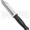 Schrade Imperial Quick Slice Black Aluminum Fixed Blade Knife - Satin Plain
