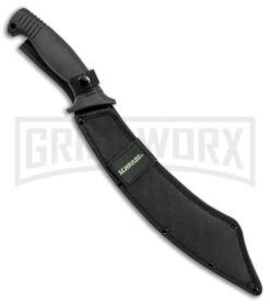 Schrade SCMACH1CP Black Mach1 Machete Fixed Blade - Black Plain -Kershaw Sale Store Schrade Mach1 Machete black SCMACH1CP BHQ 62065 er sheath large
