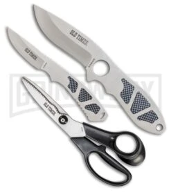 Schrade Old Timer Hunting/Cleaning Kit Black Knife/Shears Set