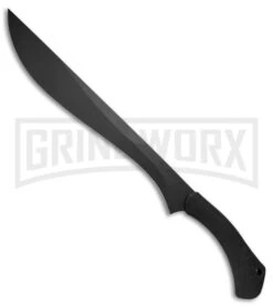 Schrade SCHMBS Priscilla Makhaira Black Bush Sword - Black Plain