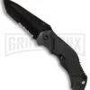Schrade Black MAGIC Spring Assisted Knife - Tanto Black Serr