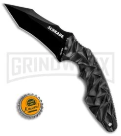 Schrade Tanto SCHF63B Fixed Blade Knife - Black Tanto -Kershaw Sale Store Schrade SCHF63B tanto black BHQ 62047 er size large