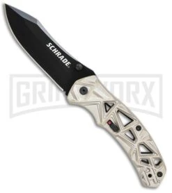 Schrade Shizzle MAGIC Spring Assisted Knife - Black Plain