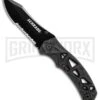 Schrade Shizzle MAGICBlack Spring Assisted Knife - Black Serr -Kershaw Sale Store Schrade Shizzle MAGIC Sa Black Black Serr SCHA11BS BHQ 61992 jr large