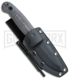 Schrade Small Frontier Micarta Fixed Blade With Ferro Rod - Black SW Plain -Kershaw Sale Store Schrade Small Frontier Ferro Rod Micarta Black SW SCHF56M BHQ 62040 jr sheath large