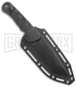 Schrade Regime Black G-10 Tanto Fixed Blade Knife - Black Plain -Kershaw Sale Store Schrade Tanto Fixed AUS 8 Steel Balck G 10 Black BHQ 125128 jr sheath large