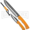 Schrade Uncle Henry Orange Bowie Knife & Skinner Knife & Ferro Rod - 3 Piece 2 Schrade Uncle Henry Orange Bowie Knife & Skinner Knife & Ferro Rod - 3 Piece -Kershaw Sale Store Schrade Uncle Henry 2 Piece Bowie Skinner Orange BHQ 175230 jr large