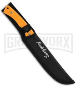 Schrade Uncle Henry Orange Bowie Knife & Skinner Knife & Ferro Rod - 3 Piece -Kershaw Sale Store Schrade Uncle Henry 2 Piece Bowie Skinner Orange BHQ 175230 jr skinner sheath large