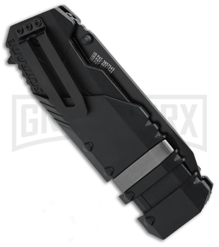 Schrade Red Rescue Tool MAGIC Spring Assisted Knife - Black Serr 2 Schrade Red Rescue Tool MAGIC Spring Assisted Knife - Black Serr - Image 2