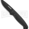 Schrade Small Frontier Black TPE Fixed Blade Knife - Black Plain -Kershaw Sale Store Schrade small frontier full tang black TPE black SCHF56 BHQ 62037 er large