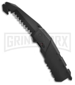 Schrade Rescue Tool MAGIC Spring Assisted Knife - Black Serr