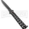 Scoundrel Balisong Black Butterfly Knife - Black Plain 7 Scoundrel Balisong Black Butterfly Knife - Black Plain -Kershaw Sale Store Scoundrel Balisong Black Butterfly Black BHQ 163760 jr large
