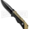 Smith & Wesson 1084302 Black & Tan Spring Assisted Knife - Black Plain 7 Smith & Wesson 1084302 Black & Tan Spring Assisted Knife - Black Plain -Kershaw Sale Store Smith Wesson SA Black and Tan Black 1084302 BHQ 80708 jr 1 large