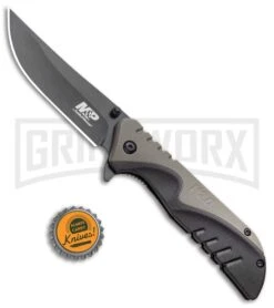 M&P M2.0 U.G. OD Overmold Spring Assisted Knife - Black Plain 1100042 -Kershaw Sale Store Smith and Wesson MP M2.0 U.G. Liner Lock Knife OD Overmold Black BHQ 93640 kp bottle cap large