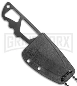 Smith & Wesson SW991 M&P Shield Fixed Blade Knife & Tool - Black Plain -Kershaw Sale Store Smith and Wesson MP Shield Neck Knife Tool Black SW991 BHQ 78832 jr sheath large