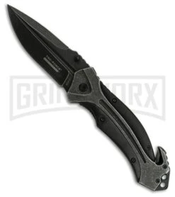 Tac-Force Evolution Imprison Black Spring Assisted Knife - Black Stonewash Plain