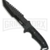 Tac-Force Evolution Maker FRN Fixed Blade Knife - Black Plain -Kershaw Sale Store Tac Force Evolution Maker FRN black plain BHQ 77103 er large