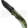 Tac-Force Evolution Regiment Green Camo Spring Assisted Knife - Black Stonewash