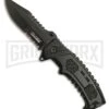 Tac-Force Evolution Undertaker Black Spring Assisted Knife - Black Serr -Kershaw Sale Store Tac Force Evolution Undertaker black blakc serr BHQ 77087 er large
