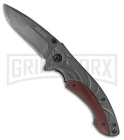 Tac-Force Speedster TF-886 Spring Assisted Knife - Wood Plain