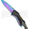 Tac-Force Speedster Prism Black Spring Assisted Knife - Spectrum Serr -Kershaw Sale Store Tac Force Speedster Prism SA Black Spectrum BP 22227 jr large