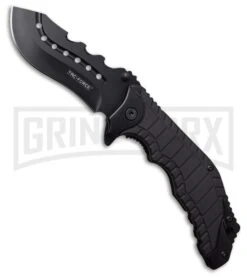 Tac-Force Speedster Quantum Black GFN Spring Assisted Knife - Black Plain