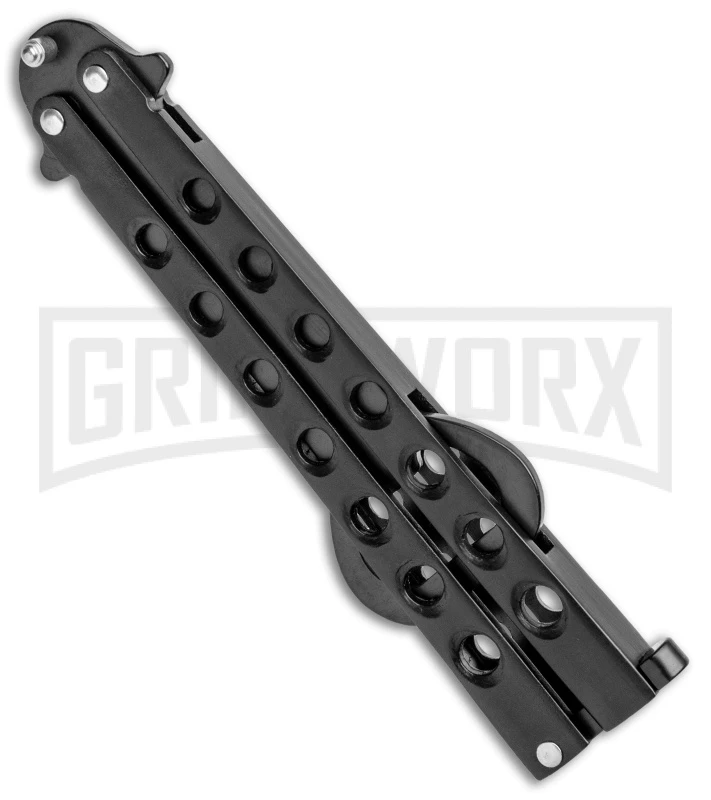 Black Bartender "Bottle-Fly" Butterfly Knife Bottle Opener 3 Black Bartender "Bottle-Fly" Butterfly Knife Bottle Opener - Image 3