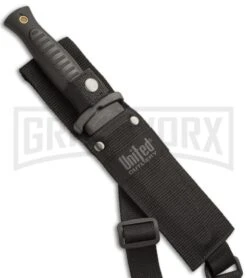 United Cutlery Black Combat Commander Boot Knife - Black Plain -Kershaw Sale Store United cutlery combat commander uc2657 sheath large